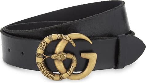 gucci men belt snake|Gucci leather belt with snake.